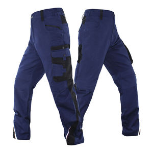 Customized Manufacture Safety Construction Trousers Workwear Multi Pockets Men's High Visibility <b>Work</b> <b>Cargo</b> Pants 100% Cotton - Product Image 4