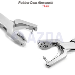 High Quality Stainless Steel Dental Ainsworth <b>Rubber</b> Dam Hole Punch Pliers for Precise Dental Isolation Procedures - Product Image 5