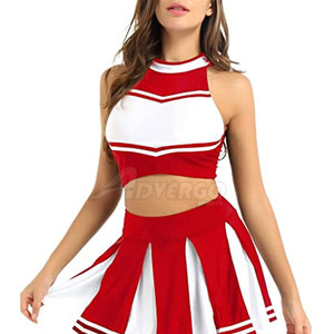 Nuevo uniforme de porristas con logotipo personalizado para escuelas, clubes y academias en múltiples colores, tallas y estilos. - Product Image 4