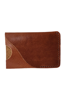 Handmade Vintage Slim Card <b>Wallet</b> Genuine Leather Button Closure Polyester Lining Unisex Portable Credit Card <b>Holder</b> - Product Image 2