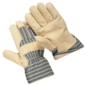 Guantes de Trabajo Industriales de Alta Resistencia con Puño de Seguridad Reflectante y Antivibración, Fabricados con Cuero Vacuno de Primera Calidad - Product Image 5
