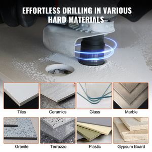 Set di 8 Punte Diamantate per Trapano 6/8/10/13/19/25/32/50mm, Kit per Fori su Muratura e Calcestruzzo con Custodia - Product Image 6