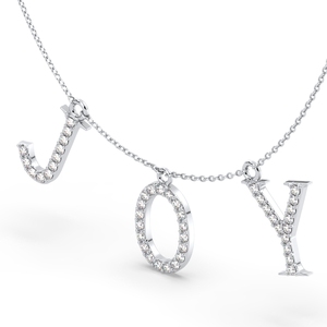 REYES Wholesale Price 925 Sterling Silver GRA Certified Moissanite <b>Name</b> Necklaces For Women OEM ODM Manufacture Fine Jewelry - Product Image 3