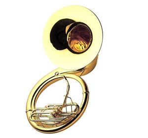 Sousaphone JSH-110 neuf avec corps en laiton, laque dorée et placage argenté, clé Bb - Excellent matériau en laiton - Product Image 6