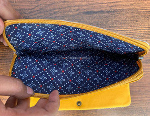 Nueva Cartera de cuero de vaca reciclada hecha a mano Real, superventas, carteras de cuero de lujo con estilo Vintage únicas para mujer - Product Image 6