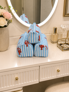 Vintage Style Cotton Cosmetic Bag with Zipper Closure Durable & Eco-Friendly Water Resistant Small Capacity Travel for <b>Case</b> - Product Image 1