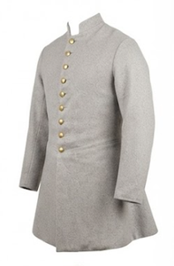 Manteau long pour homme en mélange de laine gris, style rétro, boutonné sur le devant, vêtement d'extérieur historique - Product Image 3