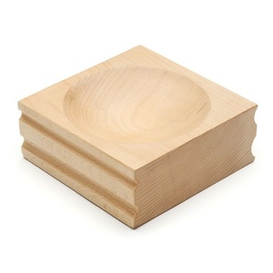JIPSY Bloc de façonnage en bois de 6 pouces avec 2 cavités et 4 canaux latéraux, outils et équipements pour la fabrication de bijoux - Product Image 1