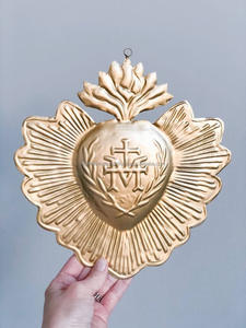 Pas encore d'avis Métal Sacré Milagros Miroir Coeur Sacré Coeur Cadre Vintage Tenture Murale Décoration - Product Image 3