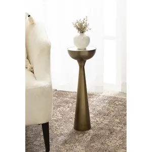 Premium <b>Decorative</b> Metal Artistic Design Luxury Handmade Portable Stainless Steel Coffee <b>Table</b> Oval ZAHID EXPORTS ZE-3252H High - Product Image 5