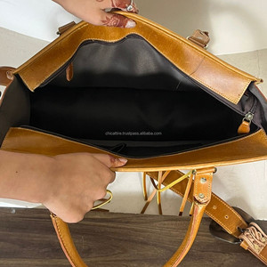 2026 Western Hand Tooled <b>Leather</b> Floral Tote Bag for Women's Genuine <b>Leather</b> Concealed Carry Crossbody <b>Purse</b> Cowhide Handbags - Product Image 6