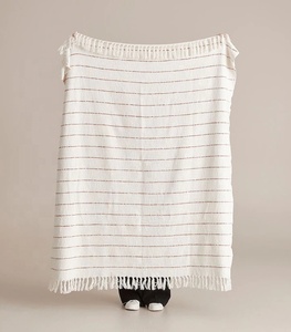 Mantas decorativas para sala de estar, mantas de algodón, estilo bohemio - Product Image 6