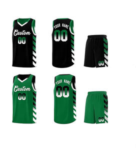 Ensembles de maillots de basket-ball réversibles personnalisés pour hommes, femmes et jeunes, chemise de sport personnalisée imprimée en polyester 100% - Product Image 1