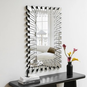 Handmade Decorative Wall <b>Mirror</b> with Wooden Frame for Living Room Bedroom Hallway and Entryway At Best Price - Product Image 5
