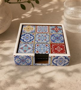 Factory Price MDF <b>Board</b> Coaster Enamel Printed Design Modern Non Slip Heat Resistant Eco-Friendly 4x4 Inch Placemat <b>Mats</b> Pads - Product Image 2