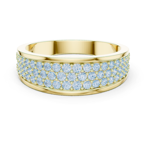 Vente flash - Bague de mariage, de fiançailles et d'anniversaire pour homme en argent sterling S925 avec diamant cultivé en laboratoire de couleur D VVS1 de 1 à 1,80 mm, style classique et tendance - Product Image 1