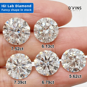 เพชรหลวมทรงกลมขนาดใหญ่ 10.08 กะรัต คุณภาพ E VS1 ทรงเจียระไนเยี่ยม เพชรเพาะเลี้ยงในห้องปฏิบัติการ สำหรับทำเครื่องประดับ ยี่ห้อ D'vins Jewels - Product Image 5