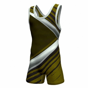 Professional High Quality Fitness Sportswear Breathable Eco-Friendly Quick-Dry Spandex/Polyester Adult Wrestling <b>Singlet</b> - Product Image 1