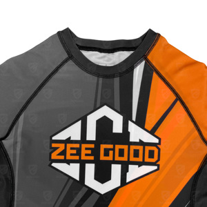 Rashguard personnalisé imprimé par sublimation, Rashguard MMA BJJ OEM, Rashguard MMA pour hommes, Rashguard à manches courtes - Product Image 3