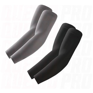 Mangas Deportivas para Brazos, Protección Solar para Ciclismo, Pesca y Equitación, Mangas de Compresión para Codos, Elásticas, de Secado Rápido, Color Negro y Gris Oscuro - Product Image 1