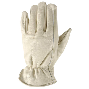 Guantes de trabajo transpirables y cómodos para la seguridad de las manos, precio al por mayor, guantes de trabajo de cuero vacuno de alta calidad para la seguridad al conducir. - Product Image 3