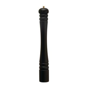 Molinillo de Pimienta de Madera, Mecanismo Manual Ajustable de Empuje y Tracción, Acabado Negro - Product Image 1