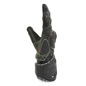 Guantes de Motocicleta Gauntlet, Resistentes a la Abrasión, con Protección en Nudillos y Deslizadores, Cuero Genuino de Grano Completo, Guantes Largos de Carreras - Product Image 4