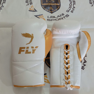 Nuevos Guantes de Boxeo Fly de Cuero Original de la Mejor Calidad, Guantes de Boxeo Profesionales con Cordones para Entrenamiento de Kickboxing - Product Image 2