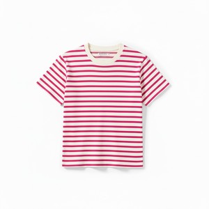 Camiseta Básica de Verano para Mujer, de Alta Calidad, Casual, de Manga Corta, a Rayas, de Algodón, Ajustada, Transpirable, de Secado Rápido - Product Image 4