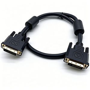 <span class=keywords><strong>สาย</strong></span>เคเบิลวิดีโอดิจิตอล DVI-D to DVI-D Dual Link 24+1 พิน สำหรับจอแสดงผลอุตสาหกรรม ความยาว 1 ม. 2 ม. 3 ม. 5 ม. 10 ม. พร้อมแกนเฟอร์ไรต์คู่ - Product Image 1