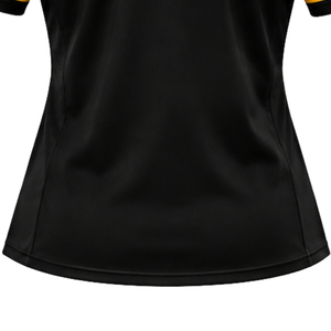 Maillot de hockey pour femmes Sigma Gamma Rho, noir, personnalisé, avec graphique SGRho Script, col en V, manches courtes, tenue sportive pour sororité grecque - Product Image 3