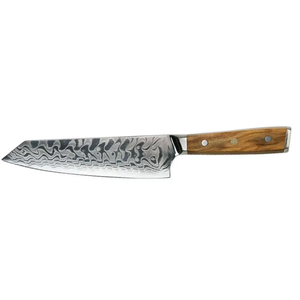 Premium Handmade Etched Damascus Steel Chef <b>Knife</b> <b>Set</b> Full Tang Wooden Handle Professional Kitchen Cutlery OEM Manufacturer - Product Image 3