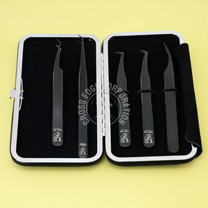 แหนบต่อขนตาปลายไฟเบอร์ 90 องศา สแตนเลสสตีล สำหรับต่อขนตาแบบเมกะวอลลุ่ม - Product Image 5