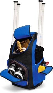 Bagnex Baseball <b>Backpack</b> Shoes Compartment Waterproof 600D Polyester Fabric Strong Zippers Heavy-Duty Sports <b>Training</b> Bag - Product Image 5
