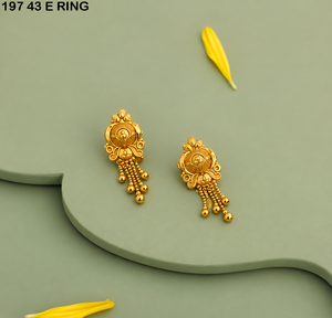Aretes pequeños bañados en oro al por mayor, joyería india al por mayor, Johor Bahru, aretes pequeños chapados en oro, Sri Lanka - Product Image 1