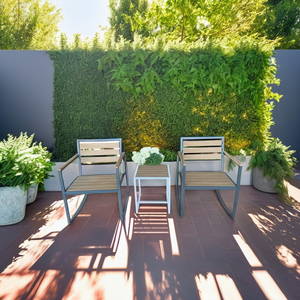 Lumetal Modern <b>Dining</b> Chair <b>Table</b> Set Metal Frame PS Slat Durable Comfortable Convertible <b>Extendable</b> Home Furniture - Product Image 2