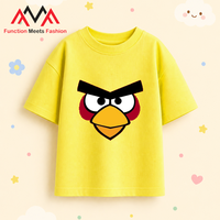 T-shirt décontracté jaune imprimé en provenance du Vietnam |   T-shirt de plage en mélange de coton et de spandex, coupe classique