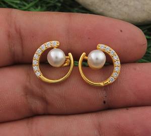 Natural <b>Pearl</b> Solid 925 Sterling Silver Handmade Luxury Vintage <b>Drop</b> <b>Earrings</b> for Wedding Anniversary Gift - Product Image 2