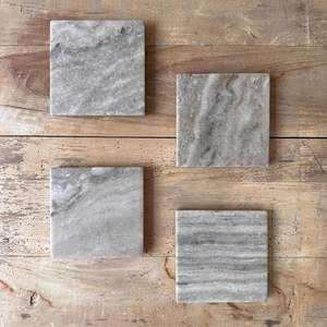 Premium Marble Coasters Set With Holder For Dining <b>Table</b> <b>Protection</b> Stylish Home And Hotel Decoration - Product Image 3