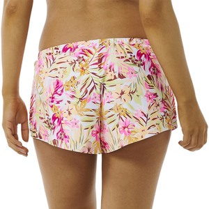 Short de bain taille haute pour femme, décontracté, avec cordon de serrage, coupe régulière, respirant, par sublimation - Product Image 3
