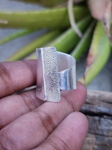 <b>Adjustable</b> 925 Sterling Silver Bohemian Textured <b>Ring</b> Handmade Unisex Fashion Jewelry Gift - Product Image 2