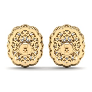 REYES Wholesale Price 925 Sterling <b>Silver</b> HPHT CVD Lab Grown Diamond Screw <b>Back</b> Stud <b>Earrings</b> For Women Wedding Gift Jewelry - Product Image 3