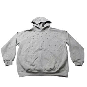Sudadera con Capucha Personalizada de Gran Tamaño con Pedrería, Estilo Y2K, Ropa Urbana para Hombre y Mujer, Sudadera con Cristales Brillantes, Sudadera Vintage - Product Image 1