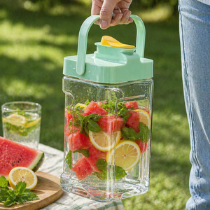 Botella de Agua de 3.5L sin BPA con Marcador de Tiempo |   Jarra de Agua Motivacional para Fitness con Tapa Antiderrames para el Hogar y el Gimnasio - Product Image 1