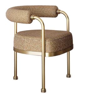 Ensemble de 2 chaises ottomanes avec cadre en bois et dossier, pour salon, couloir, utilisation décorative, chaise ottomanes - Product Image 6