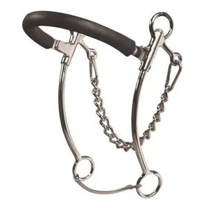 อุปกรณ์ขี่ม้าแบบมืออาชีพ ASLING INTERNATIONAL รุ่น Hackamore Cheek Snaffle พร้อมปากม้าขัดเงา ทนทาน ได้มาตรฐาน CE - Product Image 4