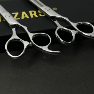 Tijeras de peluquería ergonómicas para diestros, de acero inoxidable con alto contenido de carbono, profesionales para salón, herramienta afilada para el cuidado del cabello. - Product Image 5