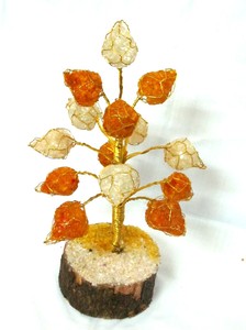ทองและCarnelianชิปต้นไม้ - Product Image 6