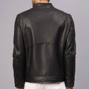 Blouson en cuir pour homme, taille standard, collection hiver, style motard, design tendance, fabrication de qualité - Product Image 2