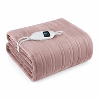 Plaid chauffant électrique 110V 50*60 pouces en flanelle polaire, chauffe rapide, protection contre la surchauffe, lavable en machine, certifié FCC ETL